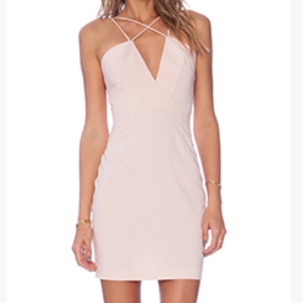 NWT AQ/AQ blush pink dress